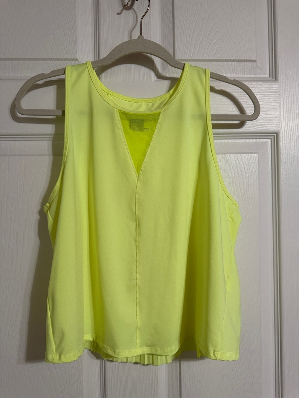 Lucky in Love Neon Lime Performance Tank Top